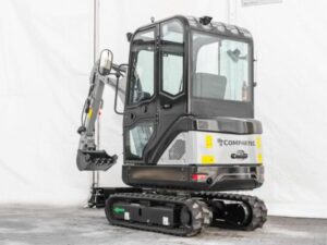 Minigraafmachine “Bobmaster Premium” – diesel, 1900 kg met knikgiek + joystickbediening